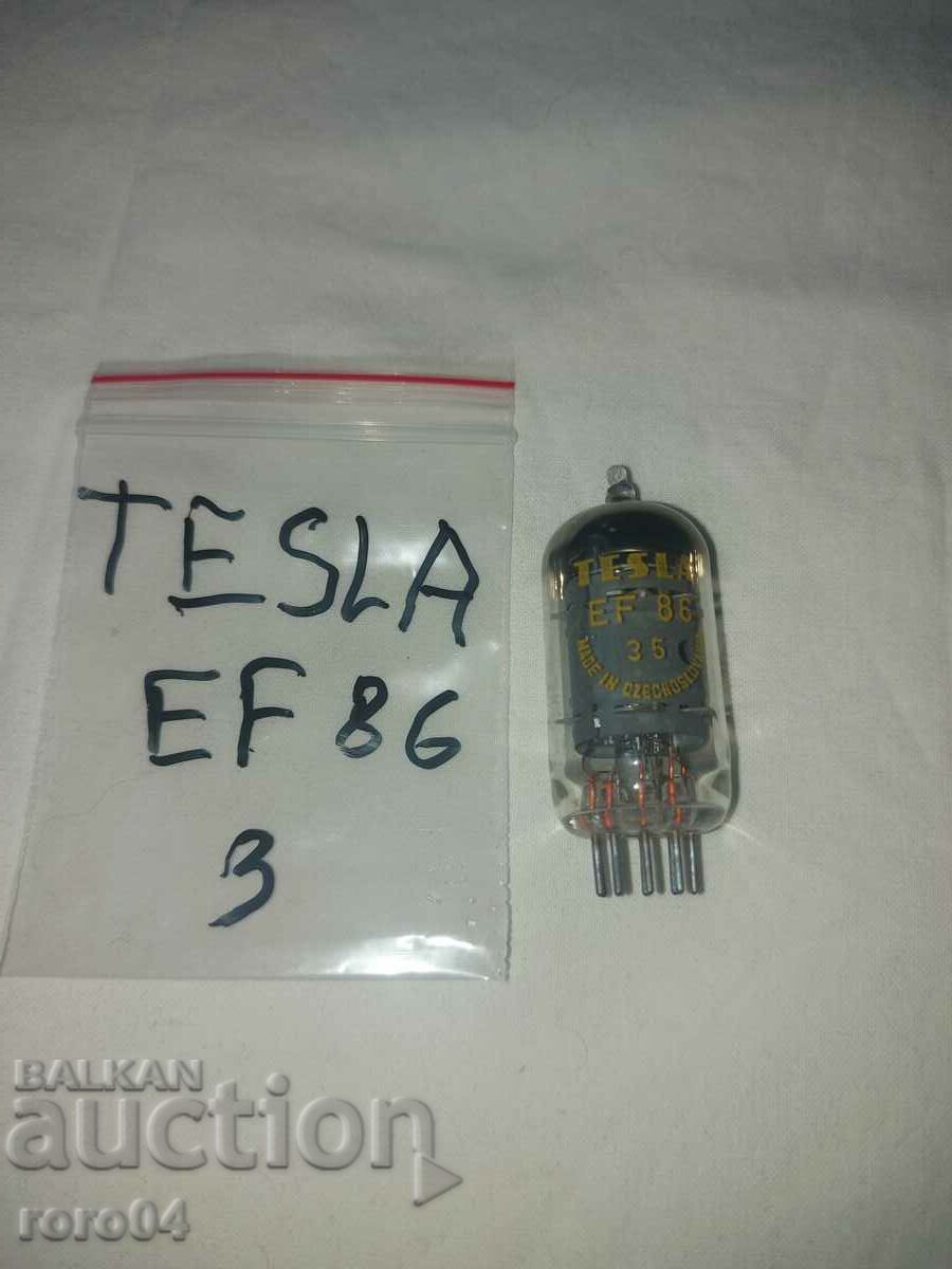 LAMPĂ RADIO TESLA EF 86 - NOU - 3 LAMPĂ RADIO TESLA EF 86 - NOU - 3