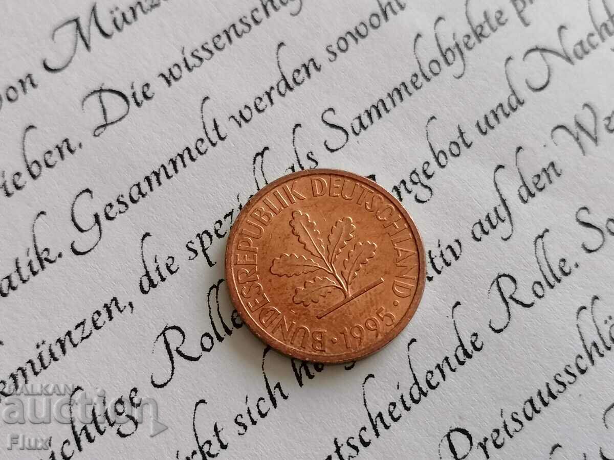 Монета - Германия - 2 пфенига | 1995г.; серия A с цена 0.65 лв. | € 0.33 Монета - Германия - 2 пфенига | 1995г.; серия A с цена 0.65 лв. | € 0.33