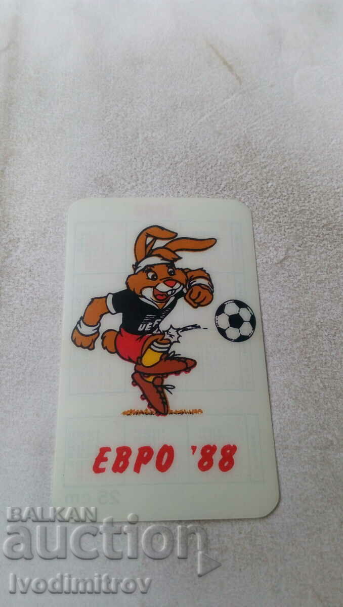 Calendar Euro '88 1988