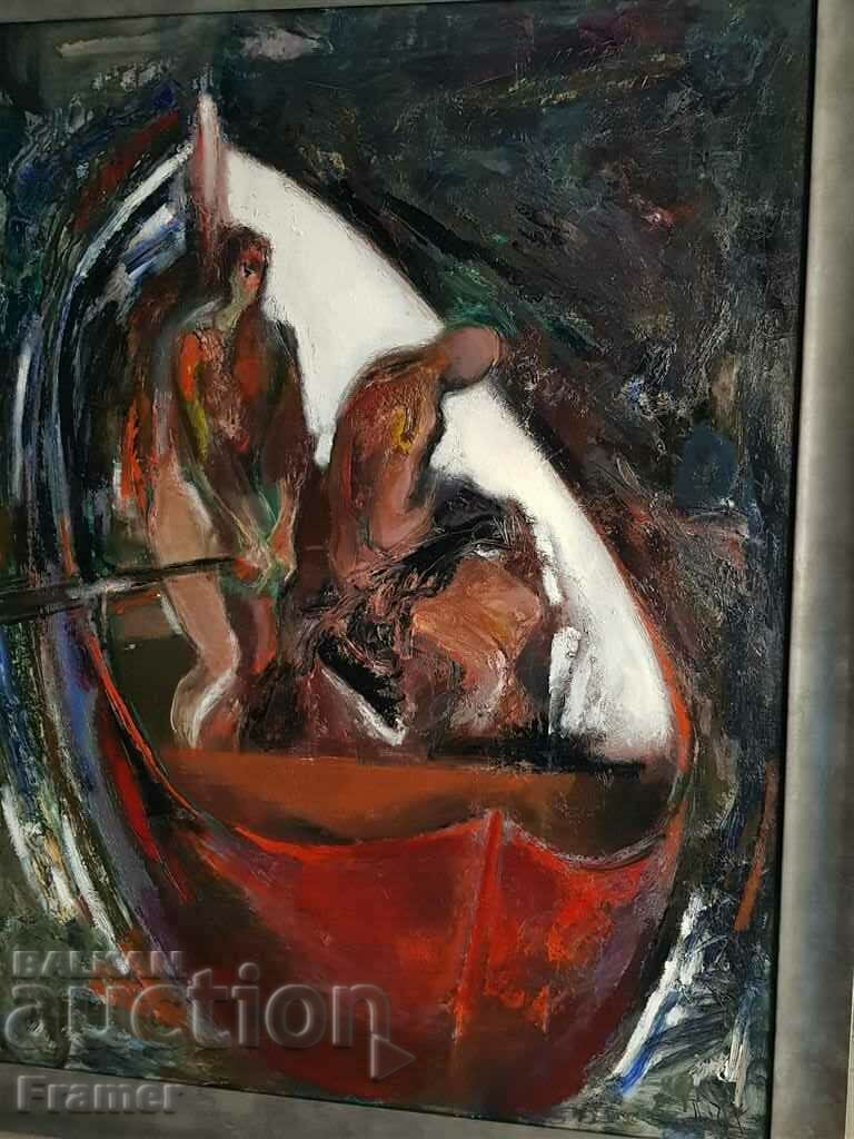 Livrarea Petar Pironkov Rybolov 2005 Pictură mare în ulei