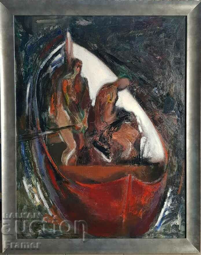Petar Pironkov Rybolov 2005 Pictură mare în ulei