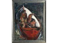 Petar Pironkov Rybolov 2005 Pictură mare în ulei