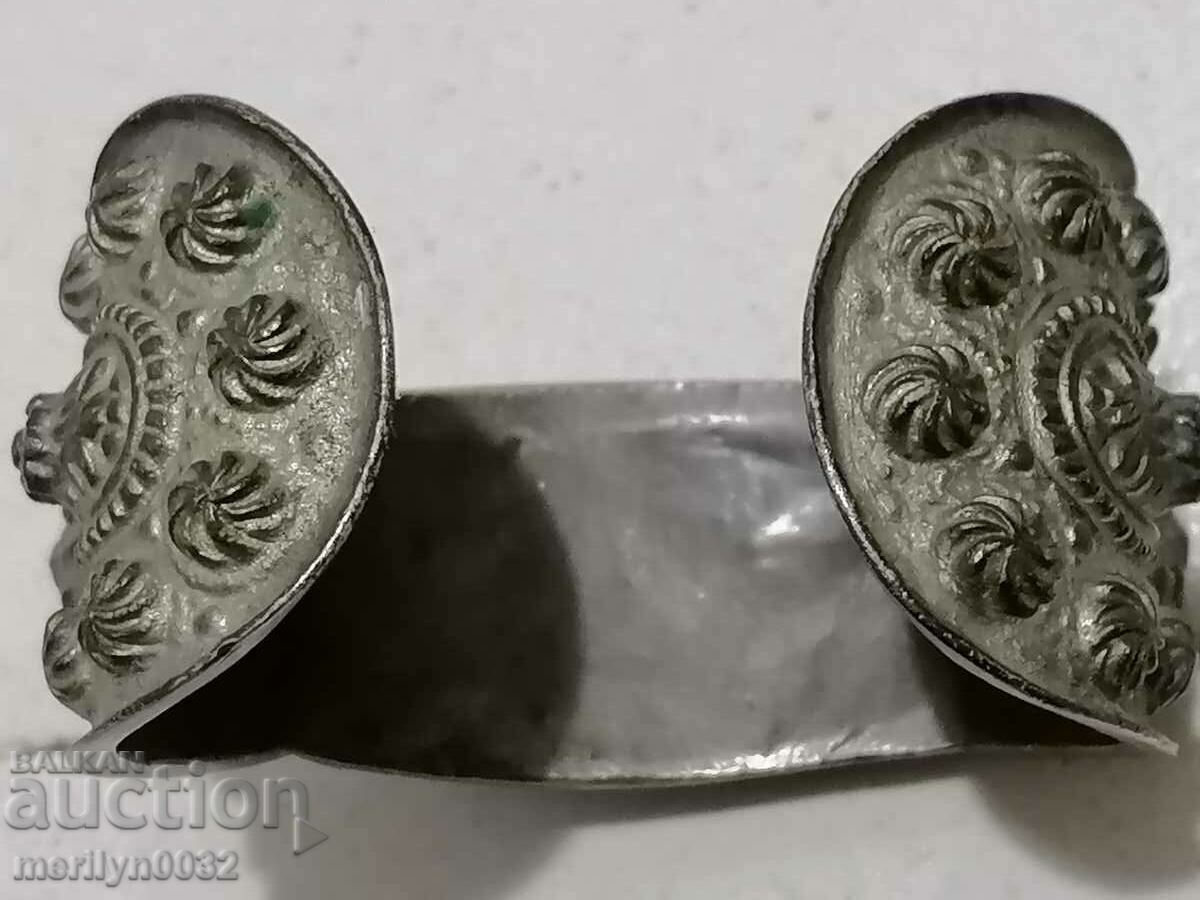 Αναγεννησιακό βραχιόλι τύπου rogatka από σαchan, κόσμημα bijou - 5 Αναγεννησιακό βραχιόλι τύπου rogatka από σαchan, κόσμημα bijou - 5