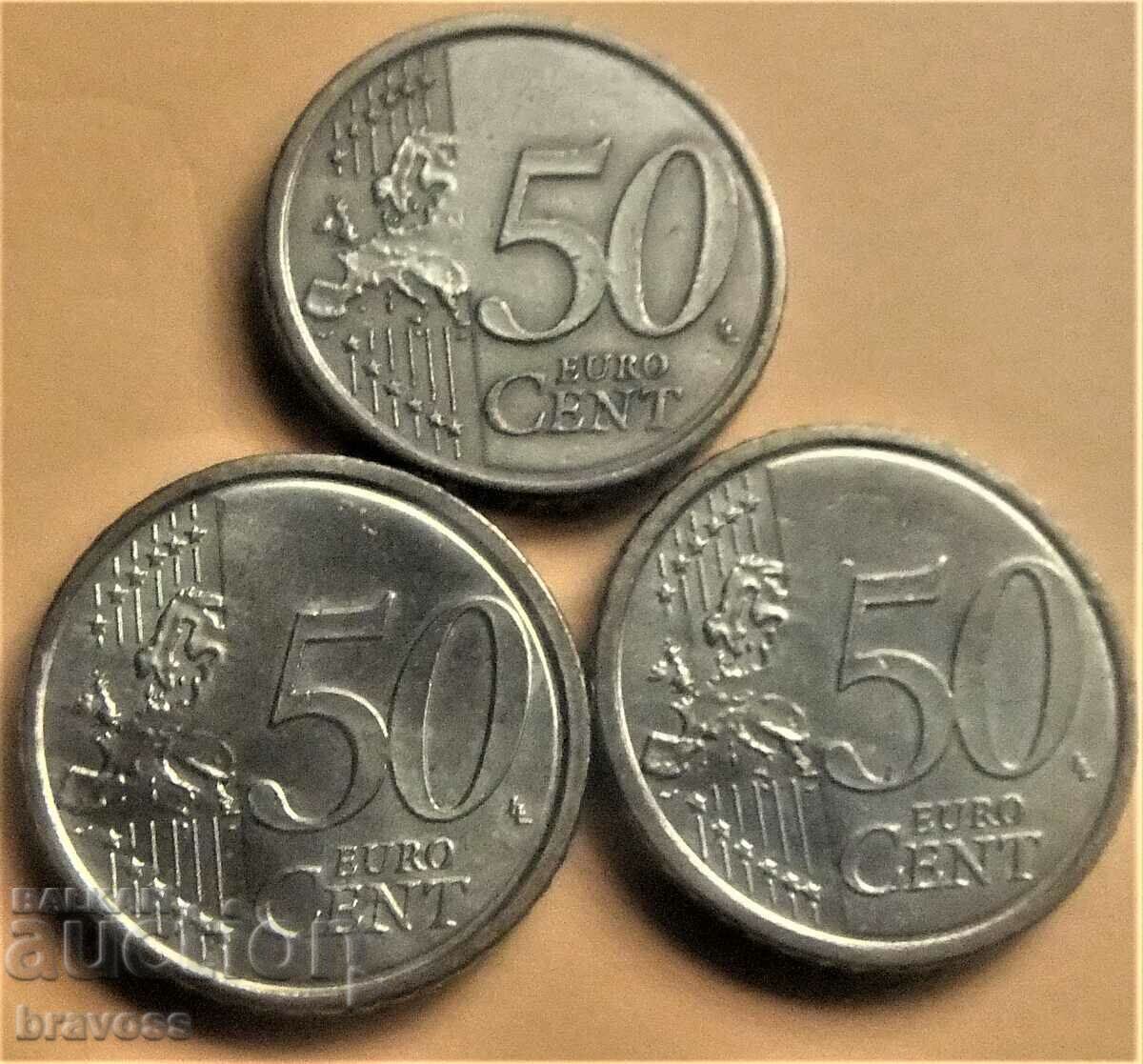 Vatican City - LOT -50 cents with price 18.00 BGN | € 9.20 Vatican City - LOT -50 cents with price 18.00 BGN | € 9.20