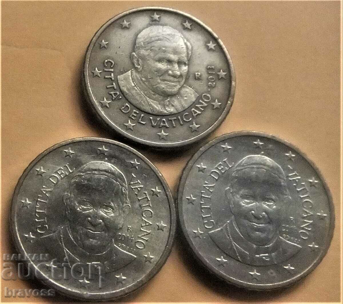 Vatican City - LOT -50 cents Vatican City - LOT -50 cents