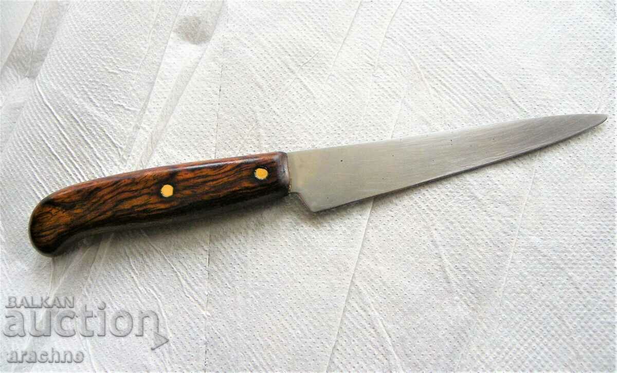 Swedish knife with marble wood handle