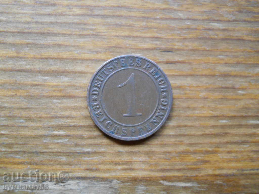 1 pfennig 1935 - Γερμανία ( A ) reichspfennig