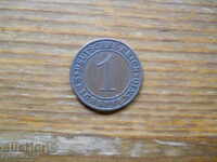 1 pfennig 1936 - Germania ( A ) reichspfennig