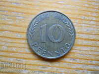 10 Pfennig 1950 - Γερμανία ( F )