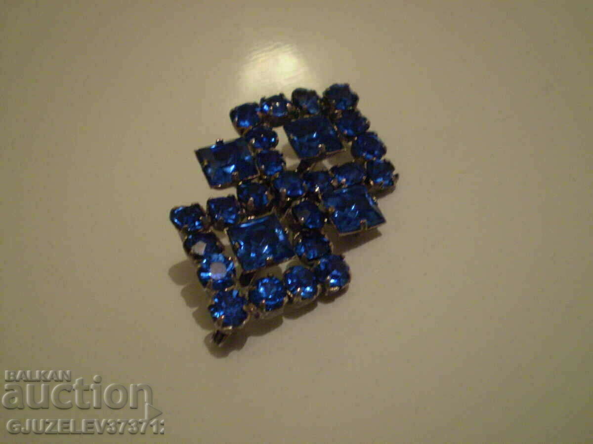 Стилна стара дамска игла -брошка Арт Деко - 6