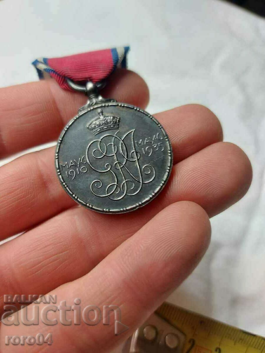 MEDAL - ENGLAND - 1935 - 6 MEDAL - ENGLAND - 1935 - 6