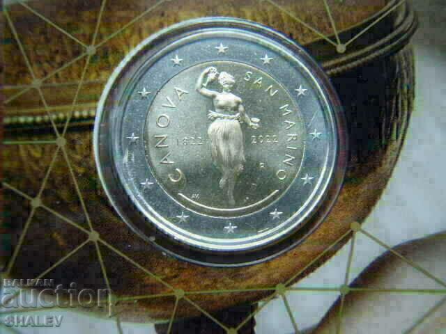 2 euro 2022 San Marino "Antonio Canova" San Marino /2/ cu preț € 53.89 | 105.40 BGN