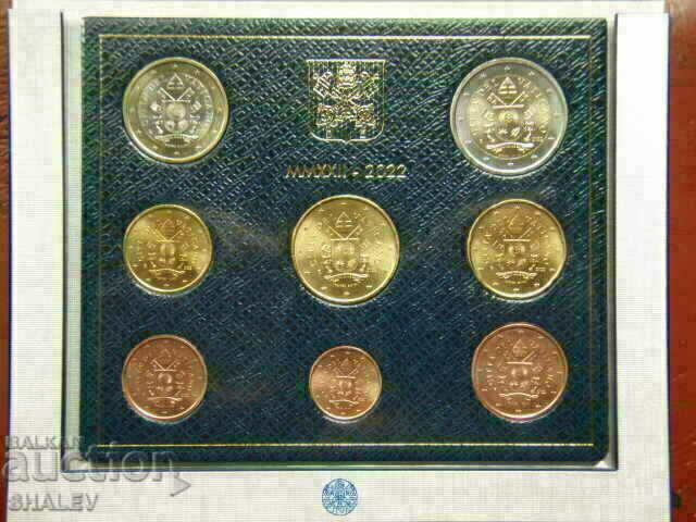 Vatican 2022 - Seria de 8 monede Vaticana / RARE - Unc cu preț € 60.89 | 119.09 BGN Vatican 2022 - Seria de 8 monede Vaticana / RARE - Unc cu preț € 60.89 | 119.09 BGN