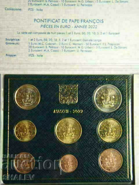 Delivery of Vatican 2022 - Series of 8 coins Vaticana / RARE - Unc Delivery of Vatican 2022 - Series of 8 coins Vaticana / RARE - Unc