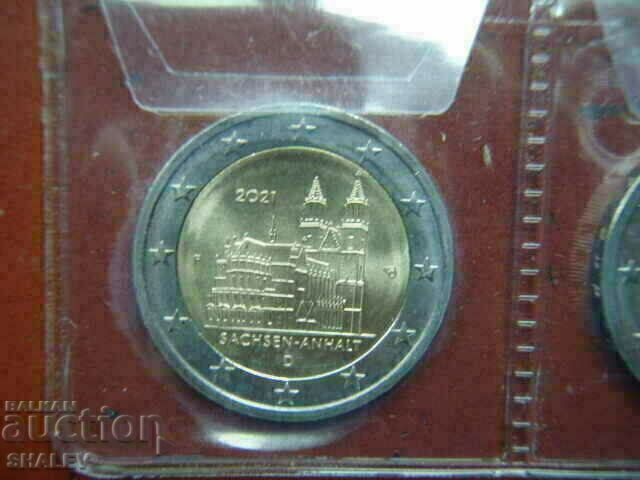 Licitație 2 euro 2021 Germania A, D, F, G, J „Sachsen” Germania 2 euro