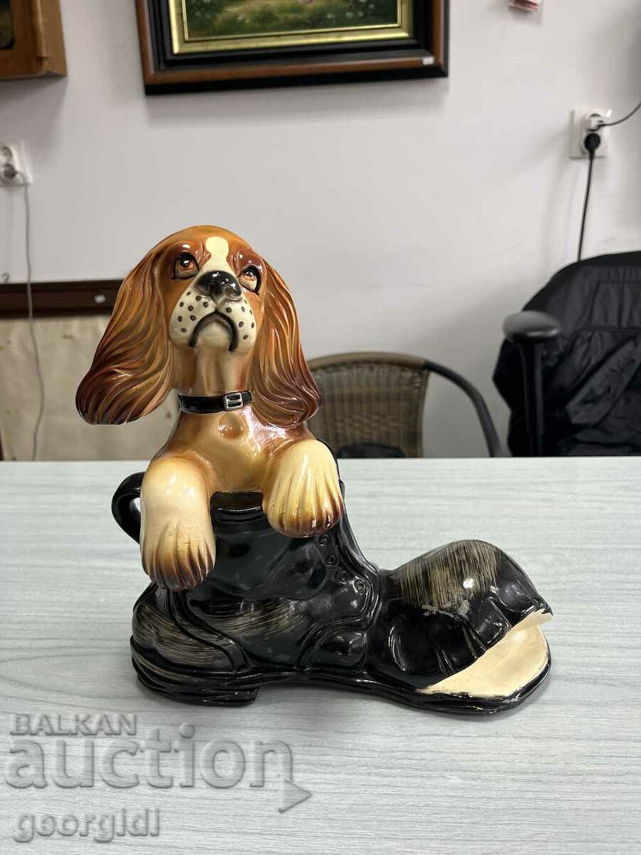 Ceramic figure of a dog. #3137