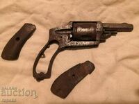 A small old revolver. Pistol, whistle, pistol,