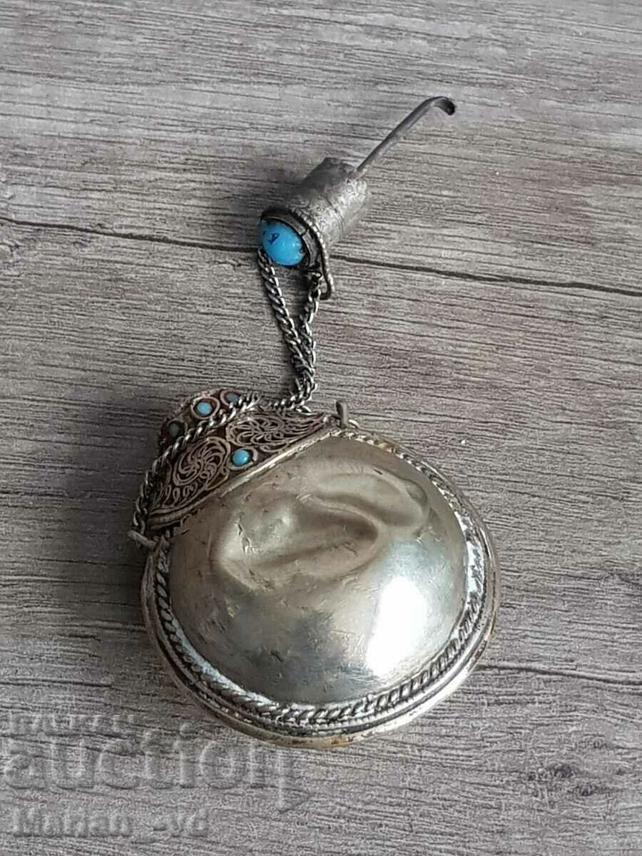 Old metal perfume bottle - 5