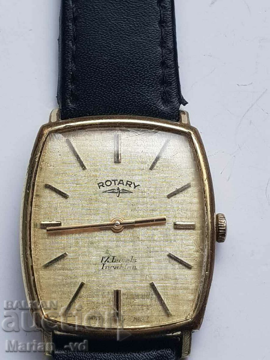Rotary 17 Jewel 1970s gold-plated mechanical men's watch. with price 100.00 BGN | € 51.13