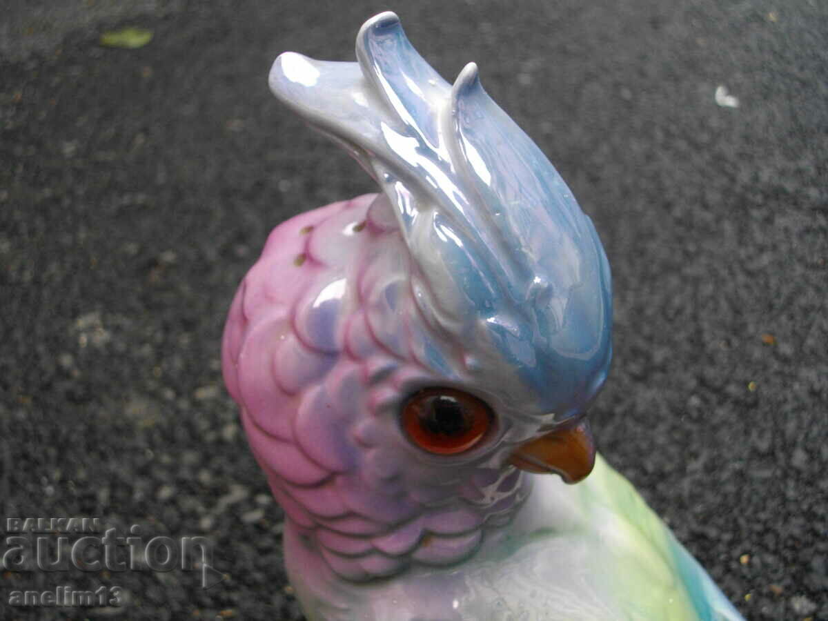 OLD PORCELAIN NIGHT LAMP PARROT BODY - 6 OLD PORCELAIN NIGHT LAMP PARROT BODY - 6