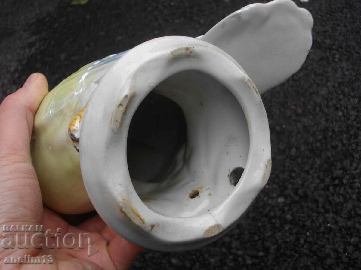 OLD PORCELAIN NIGHT LAMP PARROT BODY - 7 OLD PORCELAIN NIGHT LAMP PARROT BODY - 7