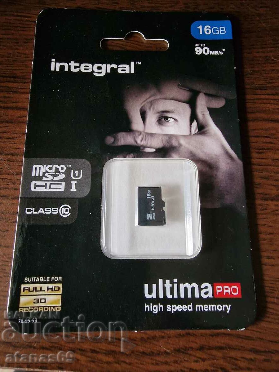Card micro SD de 16 GB