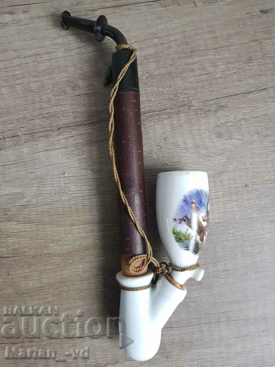 Old German porcelain pipe with price 50.00 BGN | € 25.56 Old German porcelain pipe with price 50.00 BGN | € 25.56