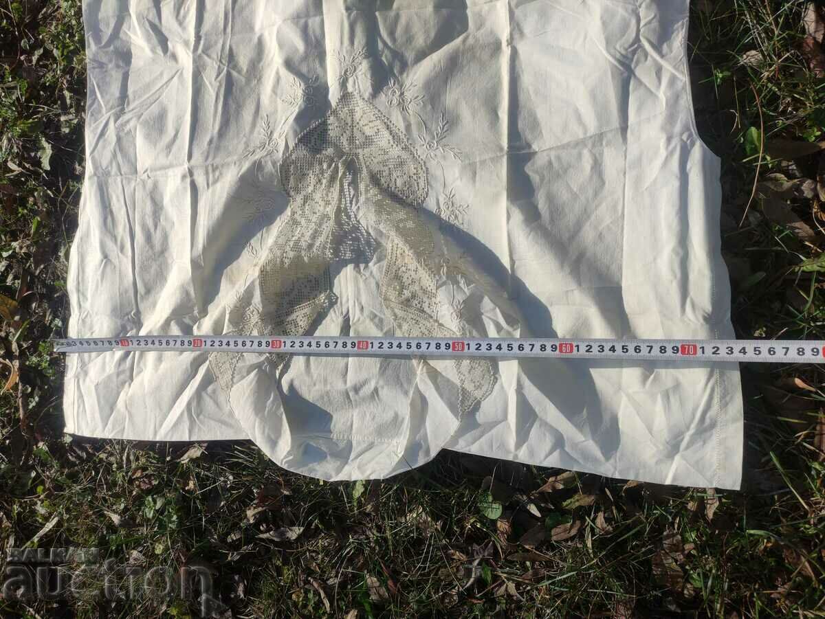 Women's nightgown, chaise longue with lace - 6