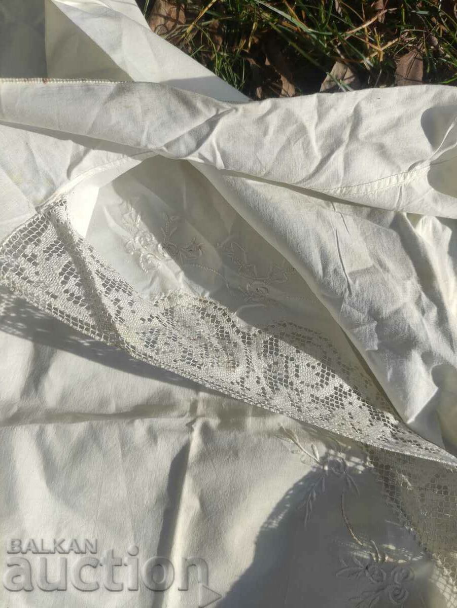 Women's nightgown, chaise longue with lace - 7