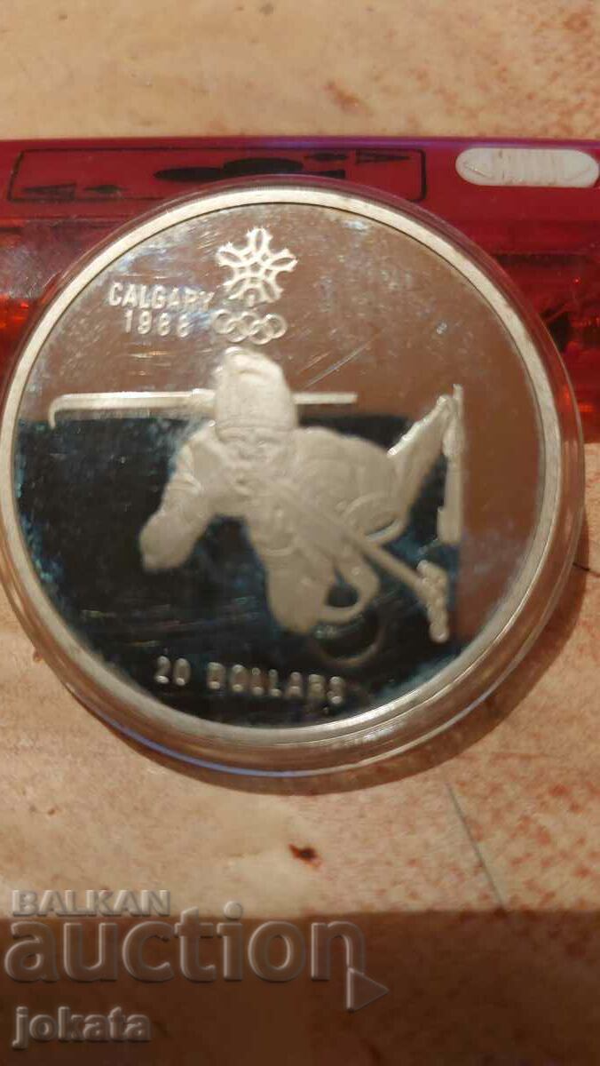 20 долара Канада сребро