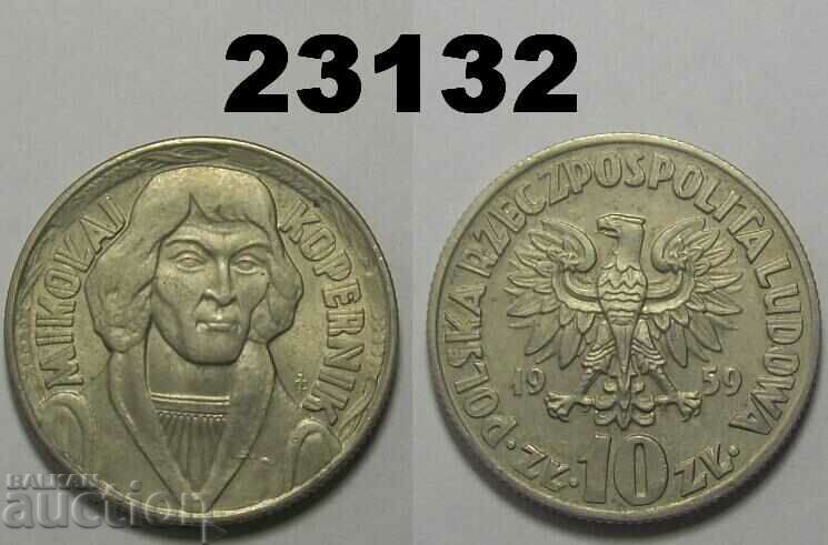 Polonia 10 zloti 1959 Copernic