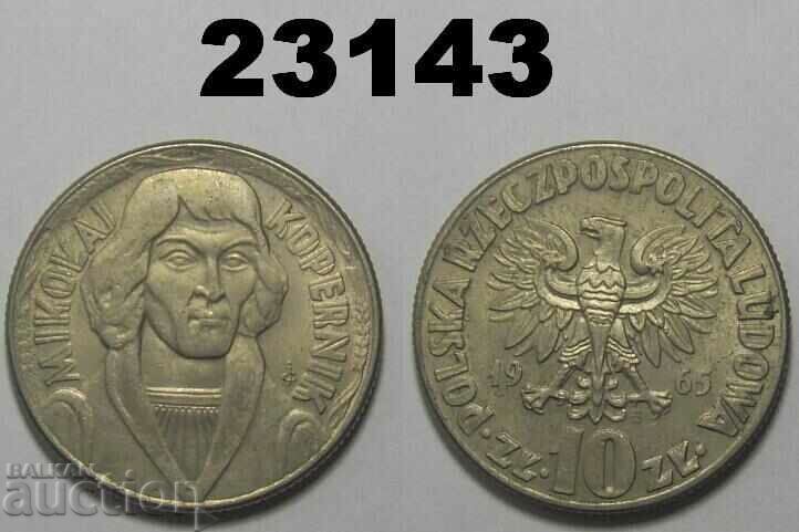 Polonia 10 zloți 1965 Copernic