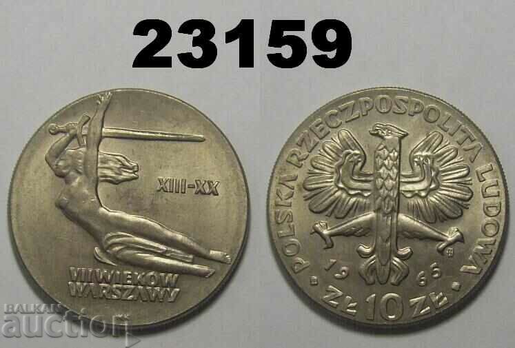 Poland 10 zlotys 1965 Warsaw Nike