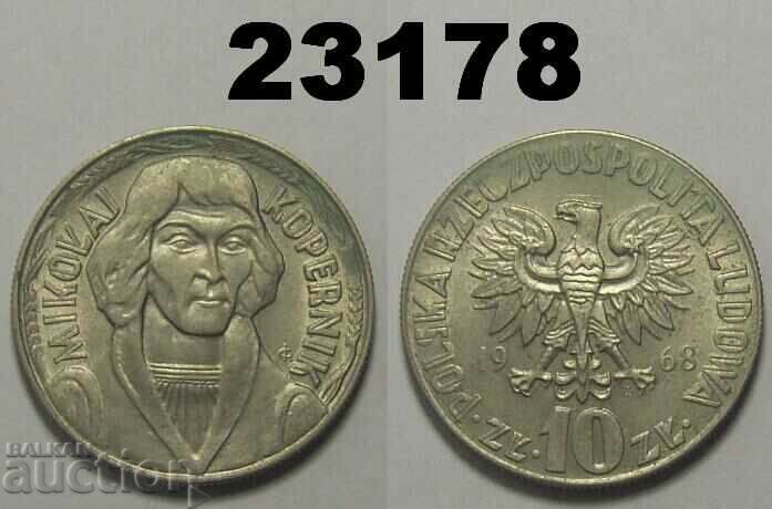 Poland 10 zloty 1968 Copernicus