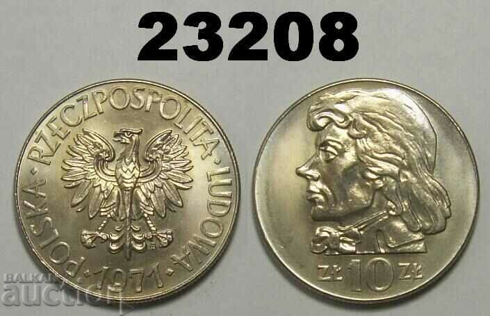 Poland 10 zlotys 1971 TOP UNC