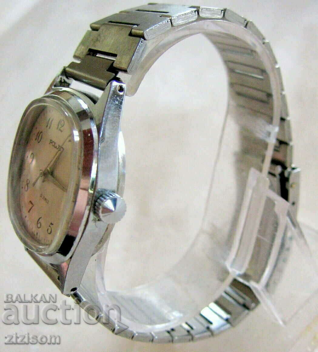 Wrist watch Poljot 17 stones, DATNIK original chain