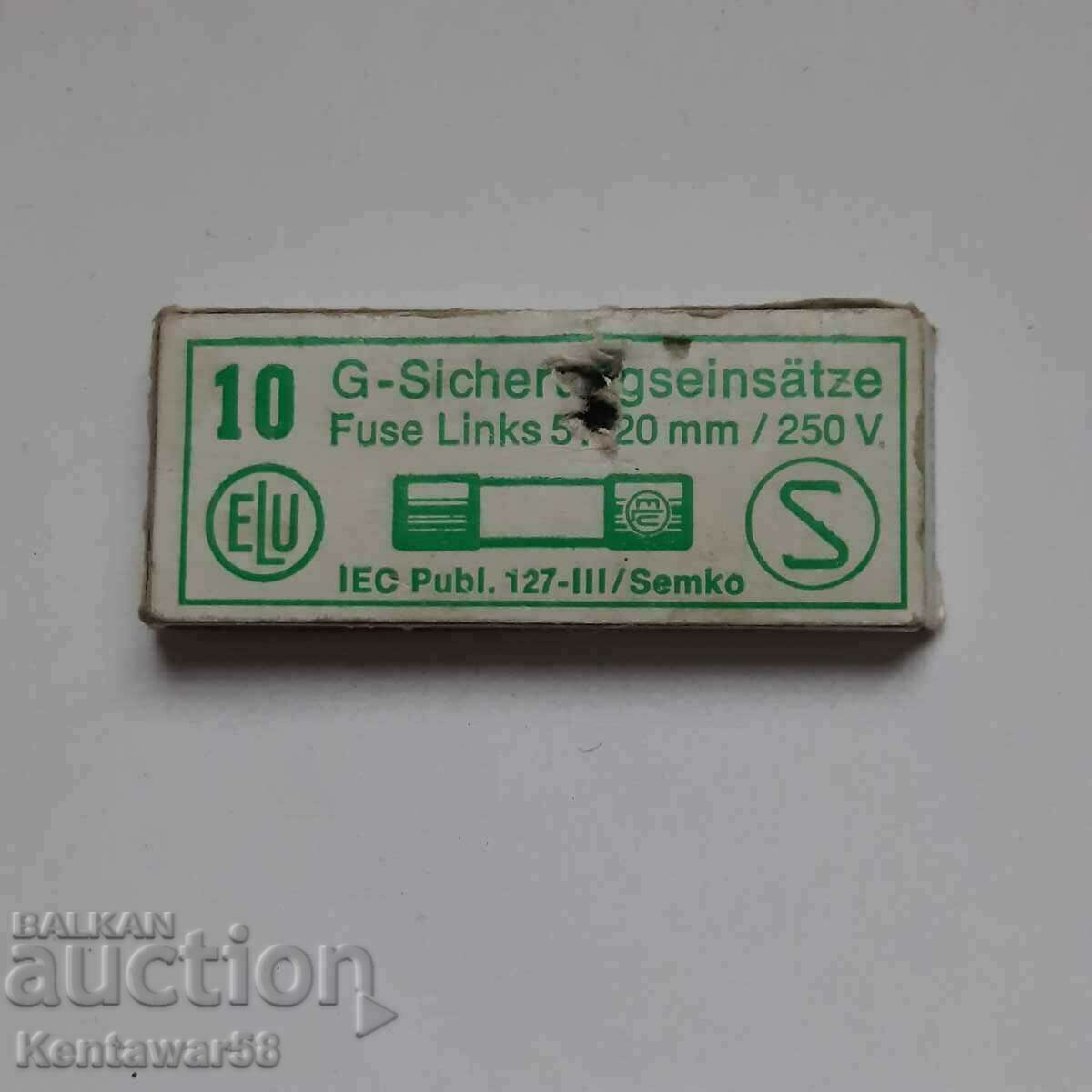 Fuses 6.3A 250V - 10 pieces