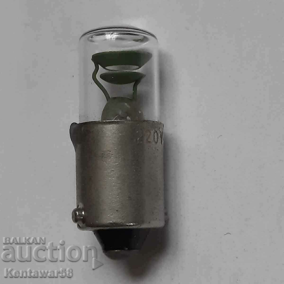 Glow lamp 220V - set with base and resistor.
