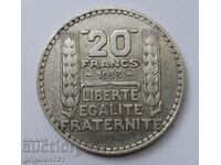 20 франка сребро Франция 1933 -  сребърна монета #2