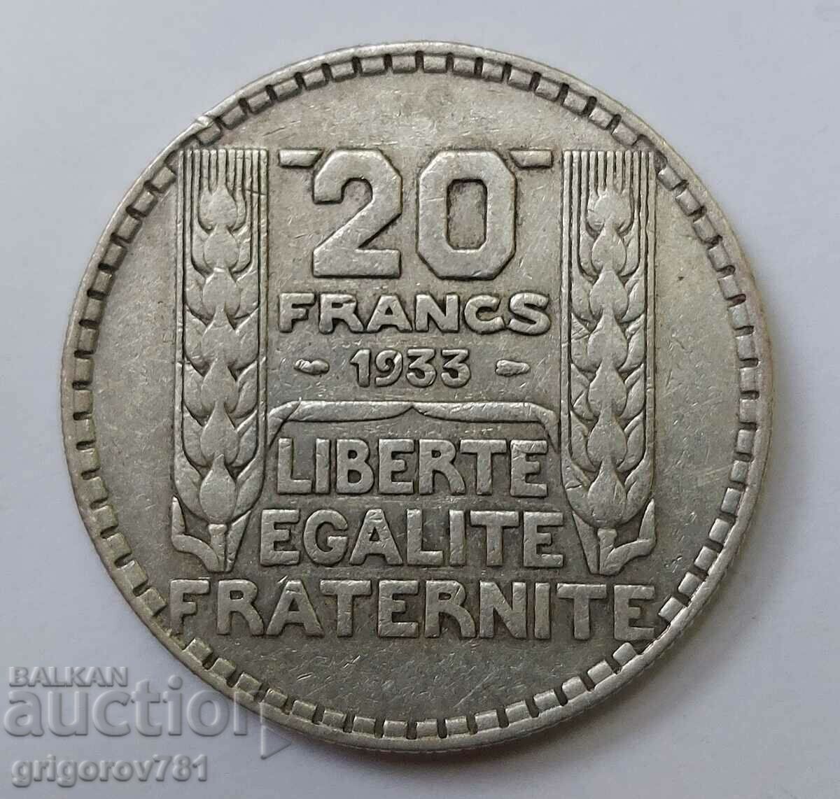 20 Franci Argint Franța 1933 - Moneda de argint #4