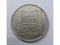 20 франка сребро Франция 1933 -  сребърна монета #10