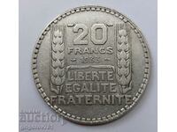 20 франка сребро Франция 1933 -  сребърна монета #14