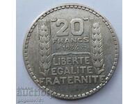 20 франка сребро Франция 1933 -  сребърна монета #17