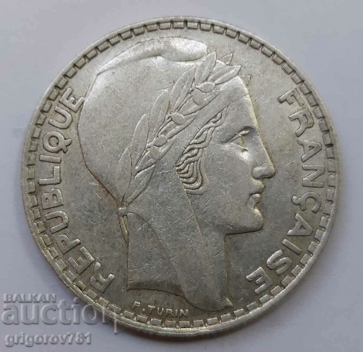 20 Franci Argint Franta 1933 - Moneda de argint #21 cu preț € 20.45 | 40.00 BGN