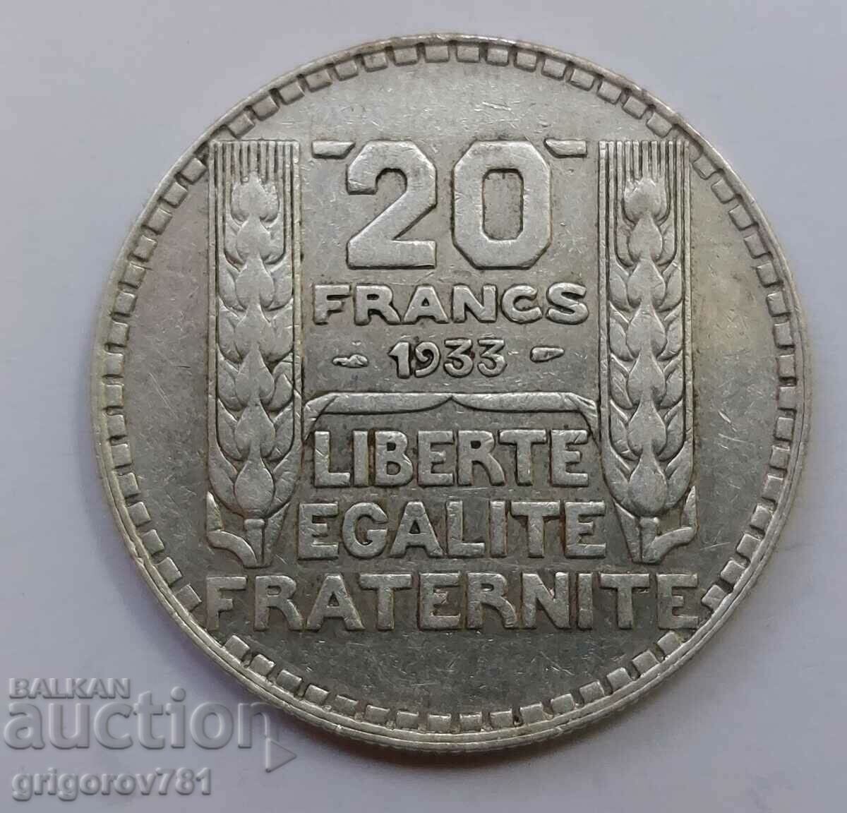 20 Franci Argint Franta 1933 - Moneda de argint #25