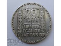 20 Francs Silver France 1933 - Silver Coin #28
