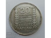 20 франка сребро Франция 1933 -  сребърна монета #33