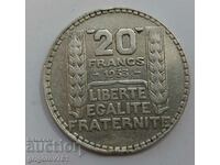20 франка сребро Франция 1933 -  сребърна монета #38