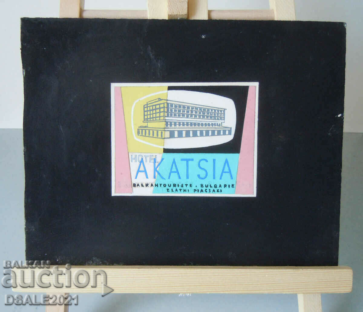 Bulgaria Project Label Picture Drawing Hotel /ds830