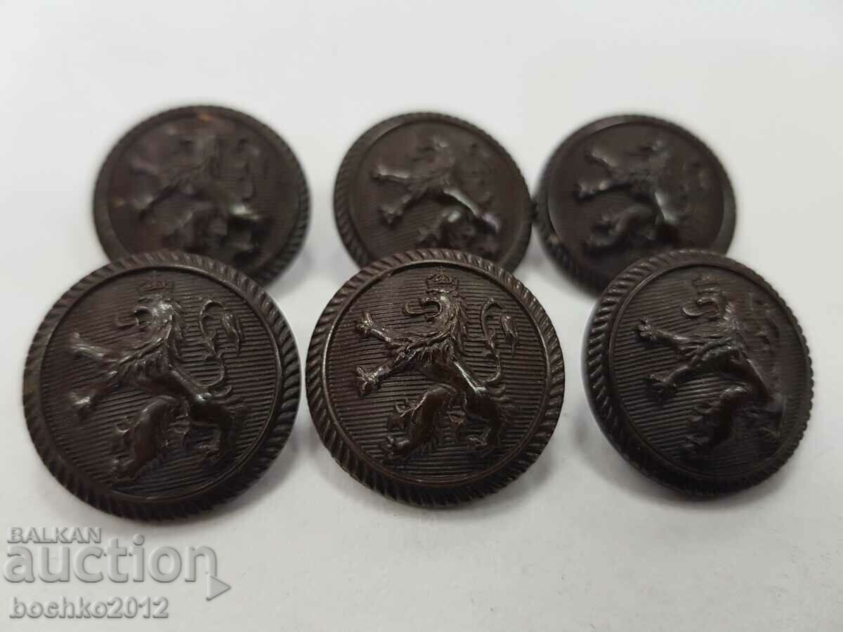 6 pcs. Bulgarian royal buttons bakelite infantry with price € 12.00 | 23.47 BGN 6 pcs. Bulgarian royal buttons bakelite infantry with price € 12.00 | 23.47 BGN